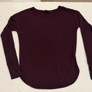 Athleta Deep Burgundy Long Sleeve Top